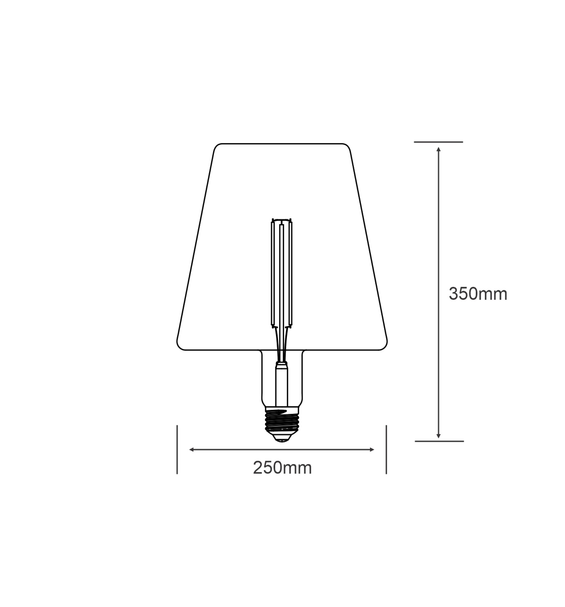 Classic Style LED Type L E27 Dimmable 4W 2100K 120lm 4300291  Luxram Classic Style